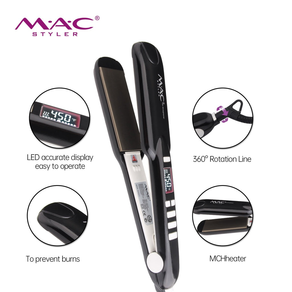 MAC Styler Professional Hair Iron hair straightener mac hair iron ceramic hair iron MC2025