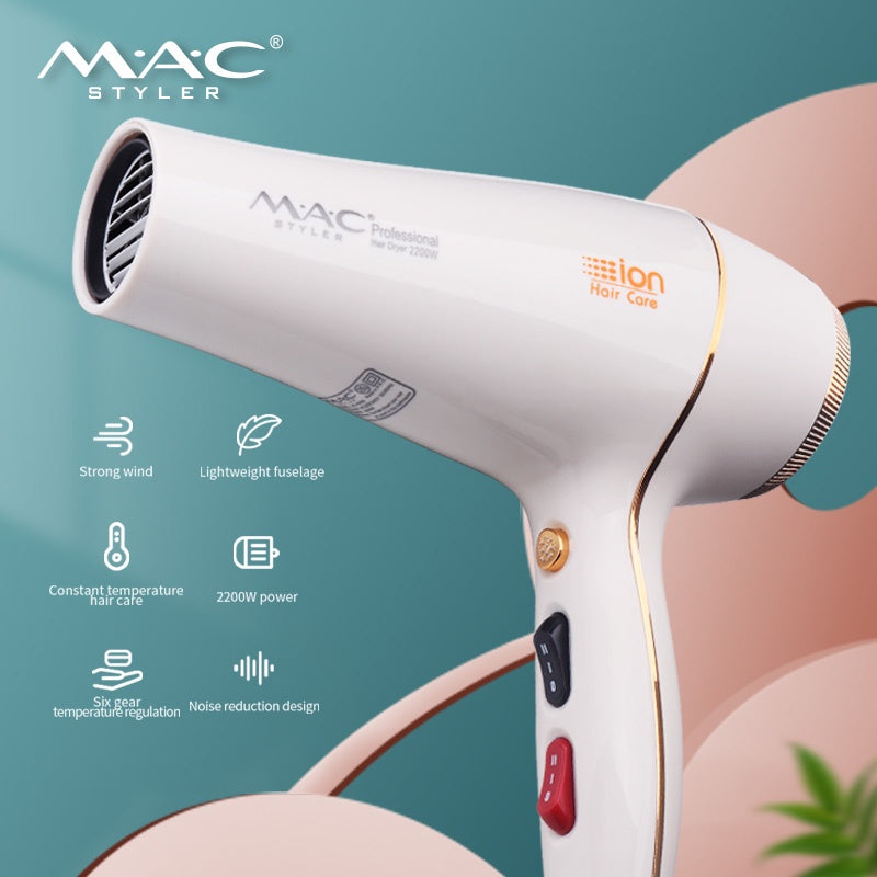 MAC Styler Professional Salon Hair dryer Mac Blower MC6690 2200w