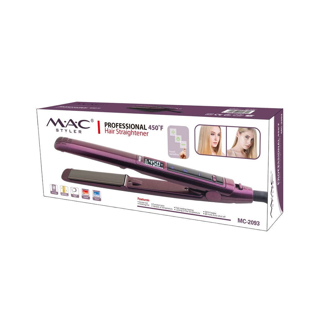 MAC Styler Professional Hair Iron hair straightener mac hair iron MC2093