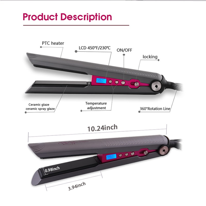 MAC Styler Professional Hair Iron hair straightener mac hair iron MC3075