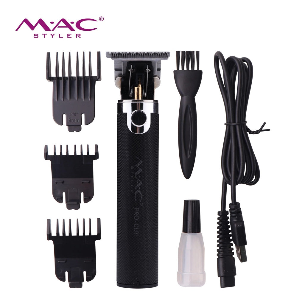 Mac Styler MC-5802 Wireless Metal Hair Clipper Cordless Golden Color Hair Clipper