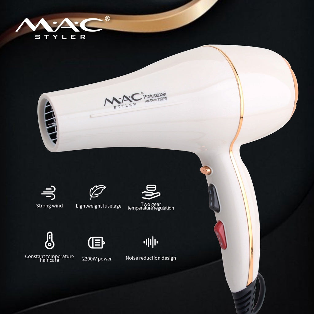 MAC Styler Professional Salon Hair dryer Mac Blower MC6689 2200w