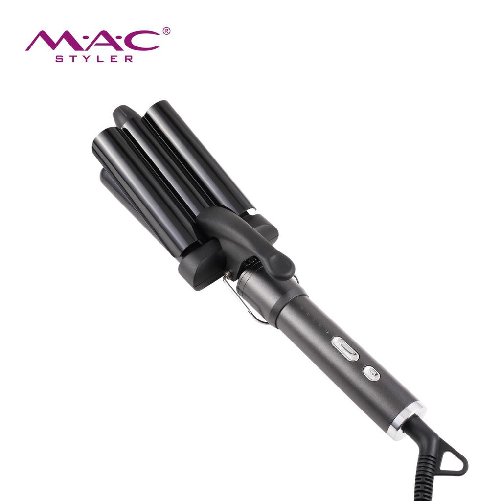 MAC Three Barrel Ceramic Coating Big Wave Curler Styler Professional Hair iron MC3311