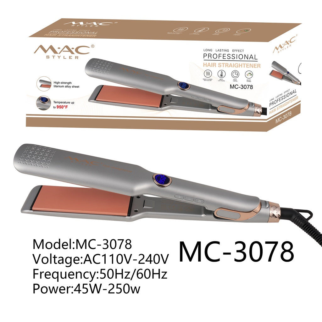 MAC Styler Professional Hair Iron hair straightener 450F-950F mac hair iron MC3078