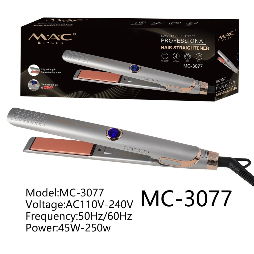 Mac Styler Professional Hair Straightener 450F-950F Degree Flat Iron MC3077