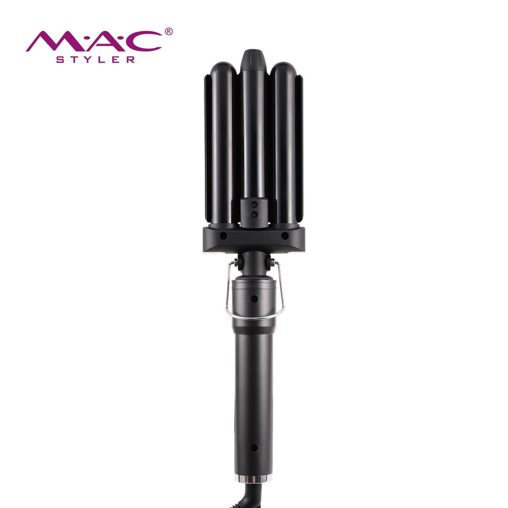 MAC Three Barrel Ceramic Coating Big Wave Curler Styler Professional Hair iron MC3311