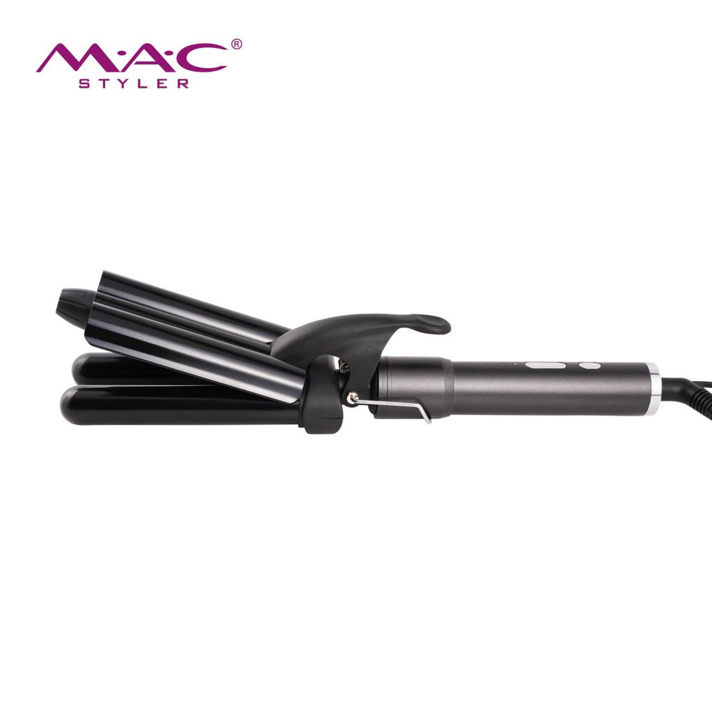 MAC Three Barrel Ceramic Coating Big Wave Curler Styler Professional Hair iron MC3311